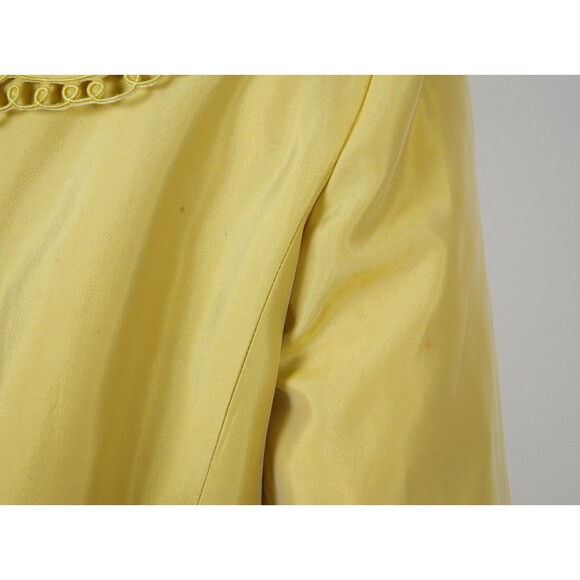 1980s Victor Costa Skirt Suit Size Medium Yellow Soutache Power Suit Medium Suit - Picture 10 of 10